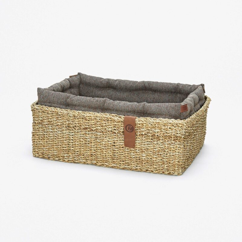 Cloud7 Hundebett Hideaway Herringbone Brown